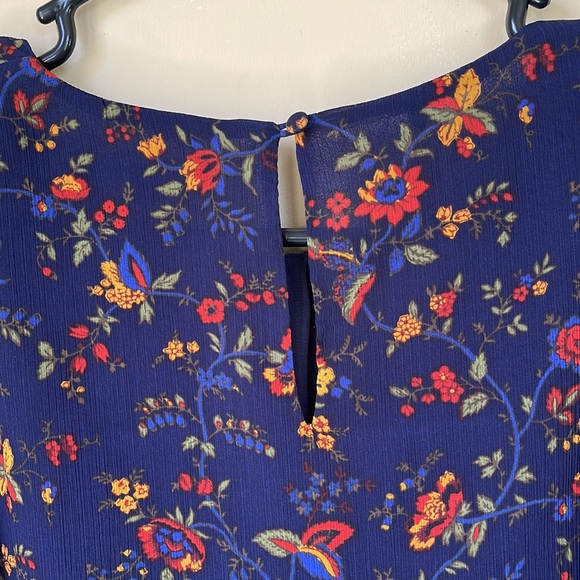 MADEWELL | Floral Navy Blouse - Picture 5 of 10